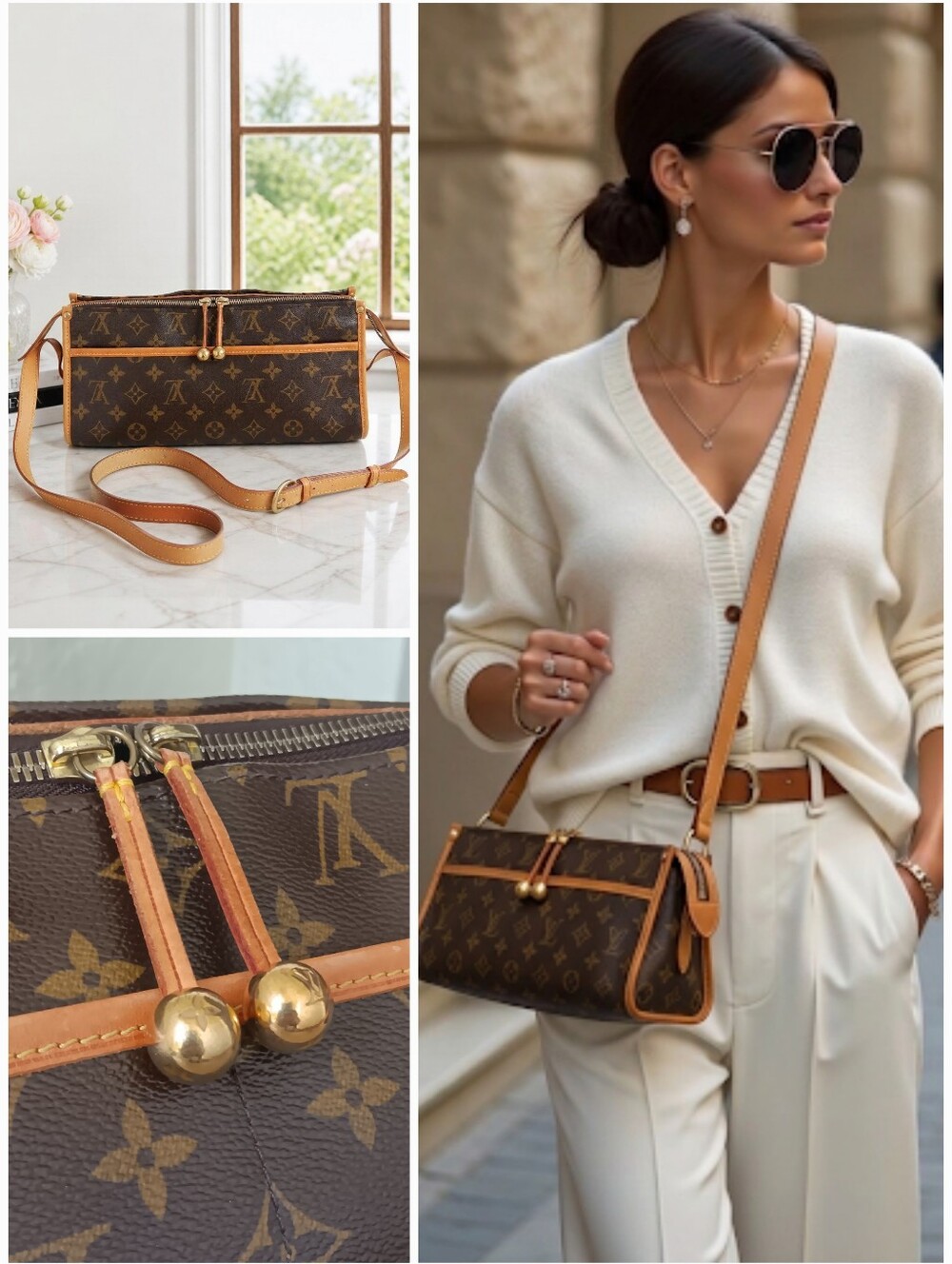 Louis Vuitton Popincourt Long Monogram Brown Crossbody Bag✨️ EUC